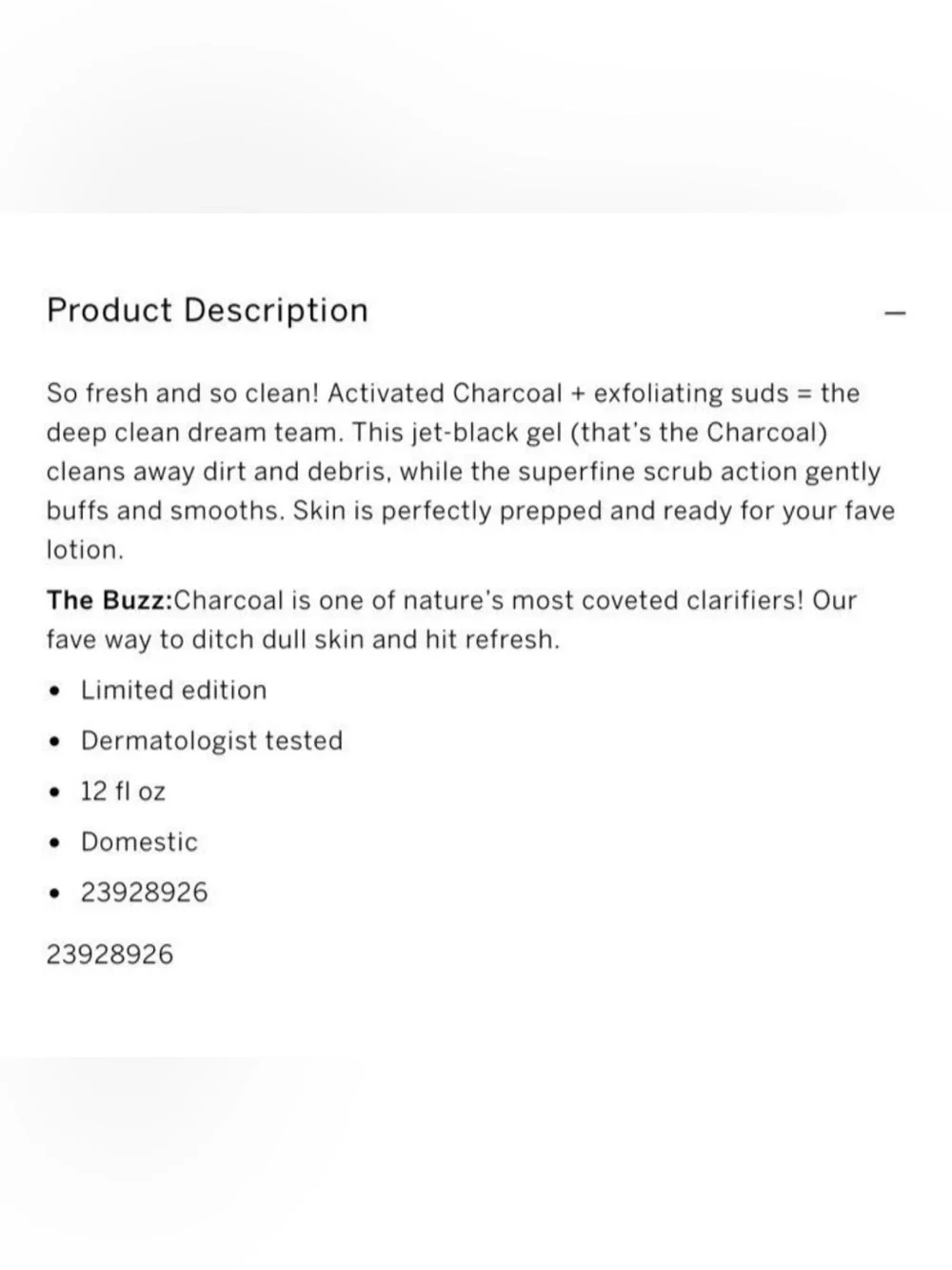 Victoria’s Secret PINK Hair Detox Charcoal Dry Shampoo(3) /Body Scrub /Body Wash